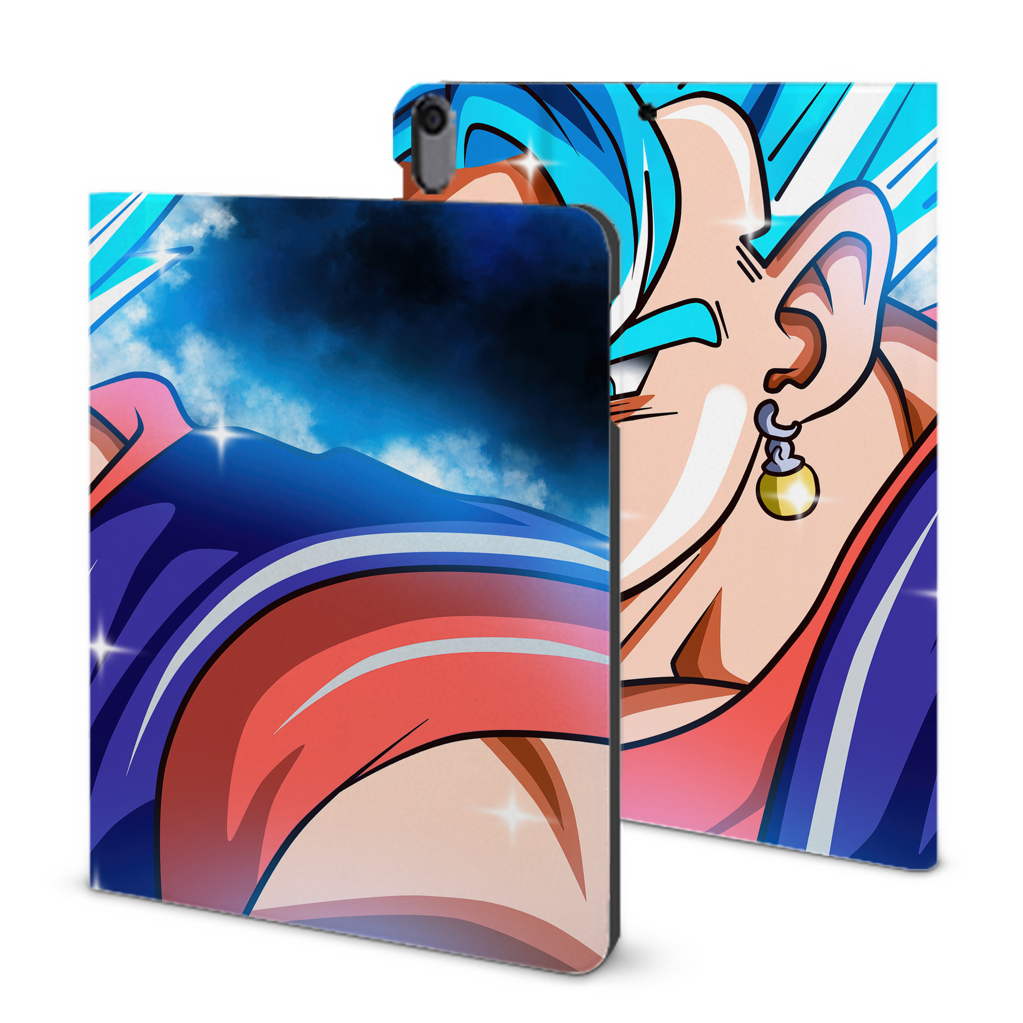 （画像用） ドラゴンボール DRAGON BALL IPad ケース ブック型 PUレザー TPU 耐衝撃 軽量 薄型 ペン収納なし 全面保護 IPad 各モデル対応
